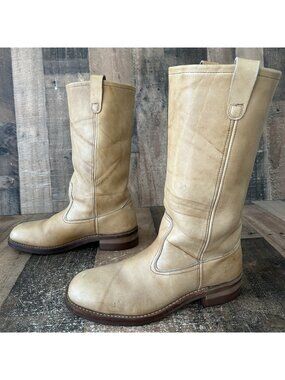 Hytest Vintage Campus Banana Safety Toe Boots Mens 8 D